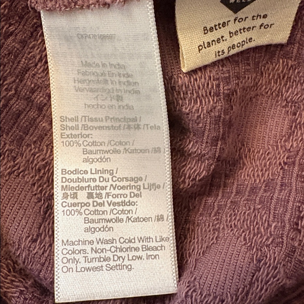 Madewell Floral Quilted Puff-Sleeve Mini Dress Dusty Rose Size Large NWT - Picture 6 of 12